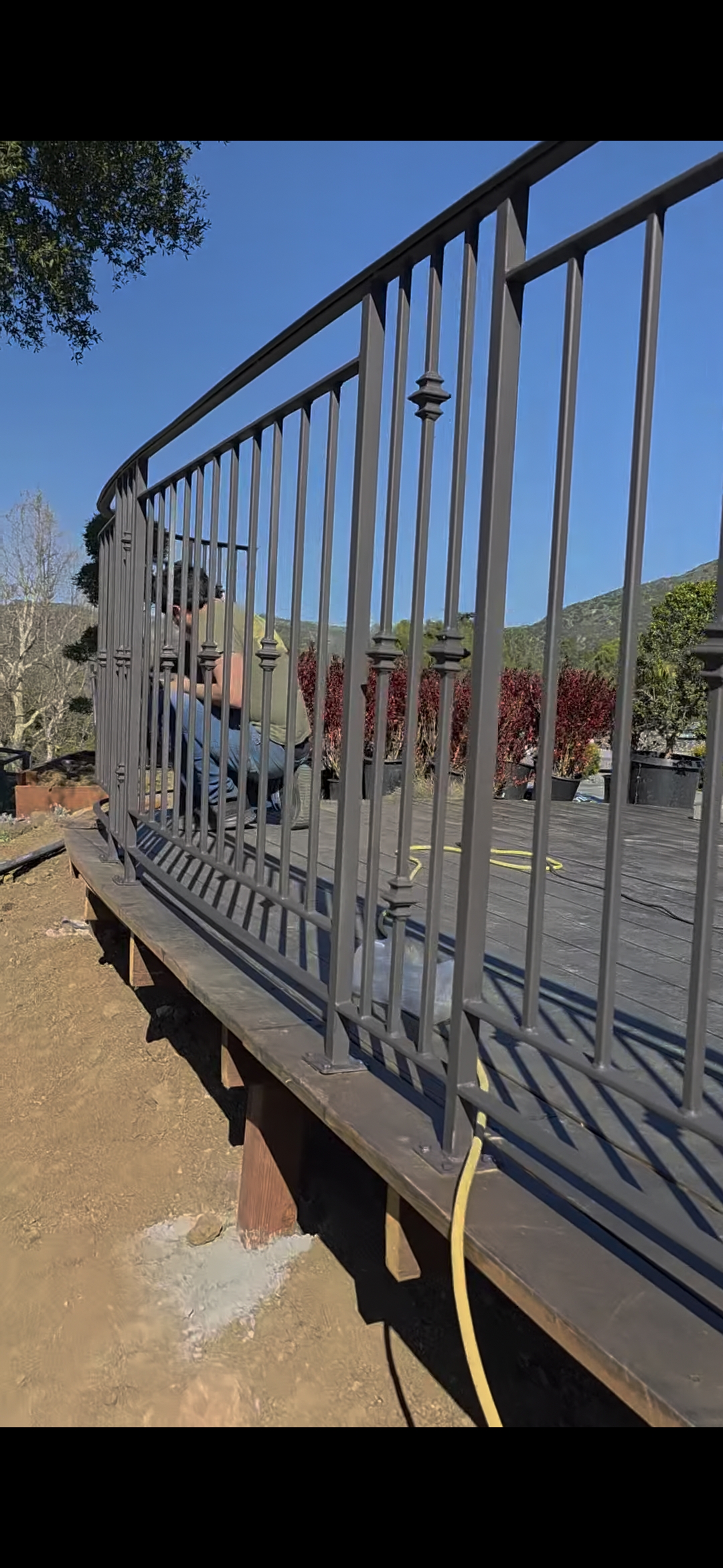 Curved Rail Deck Mountain View