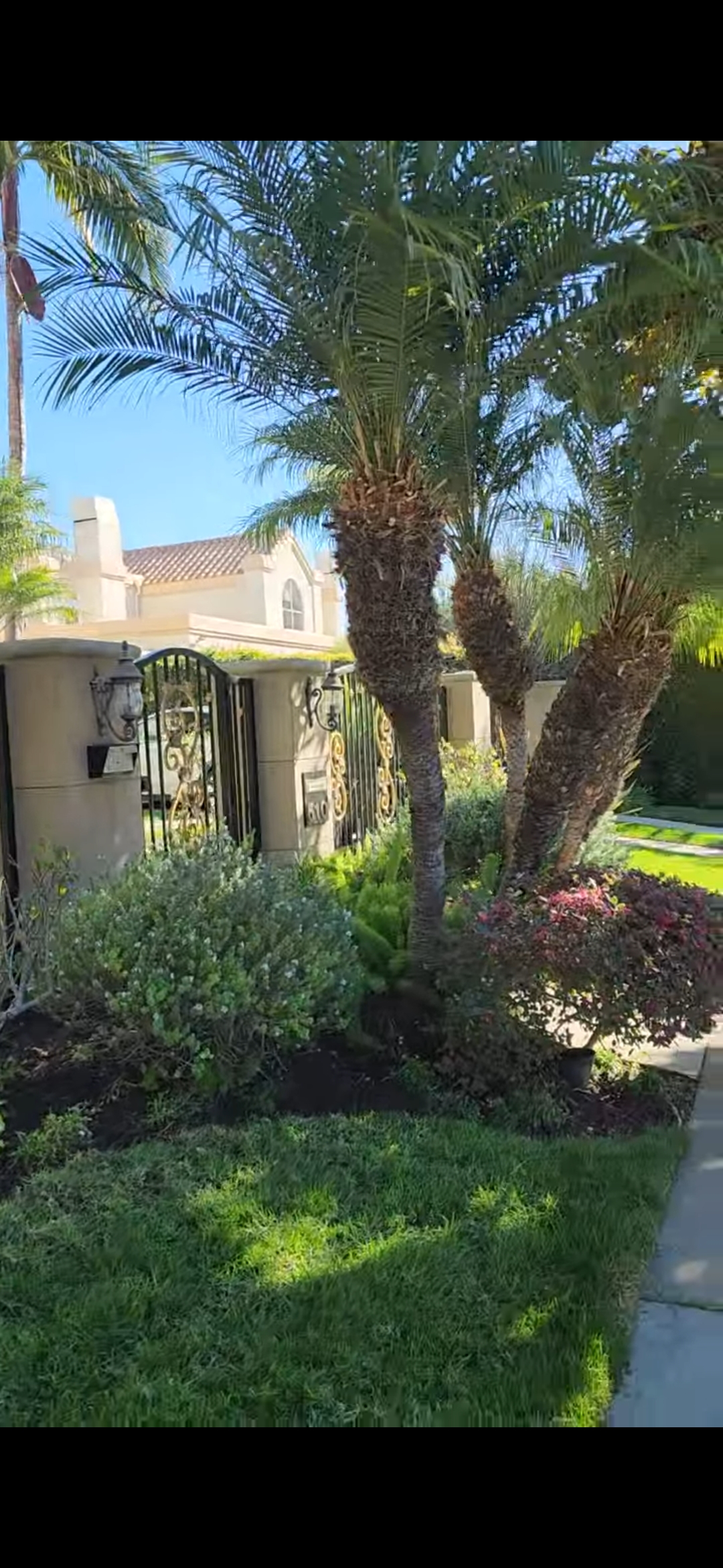 Closed security gate cannabis business LA