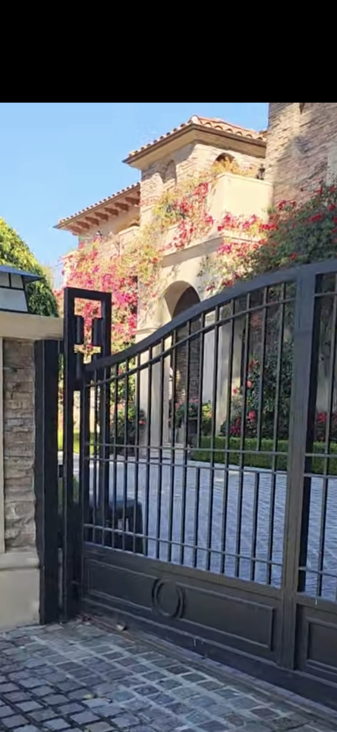 Elegant iron gate mansion Los Angeles