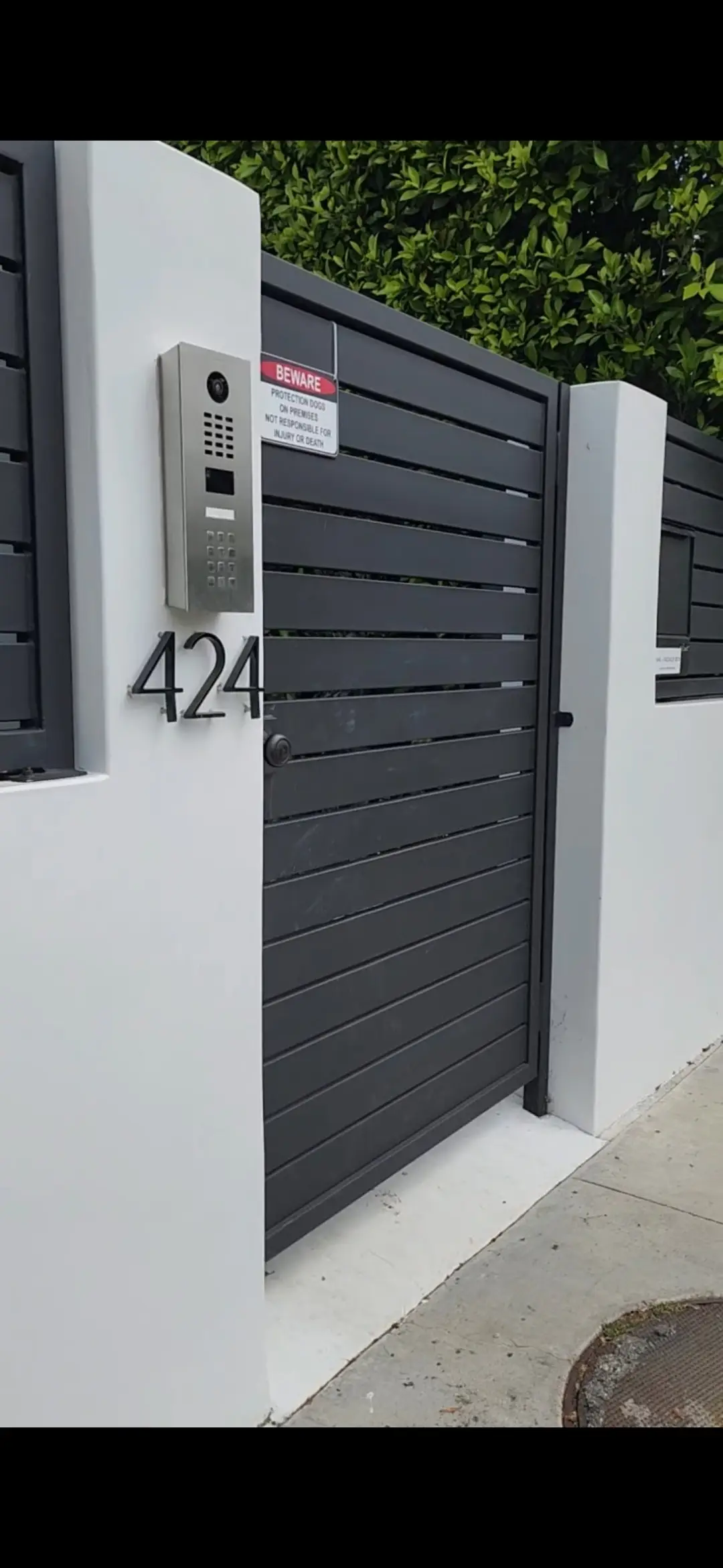 Gate intercom entry system Los Angeles