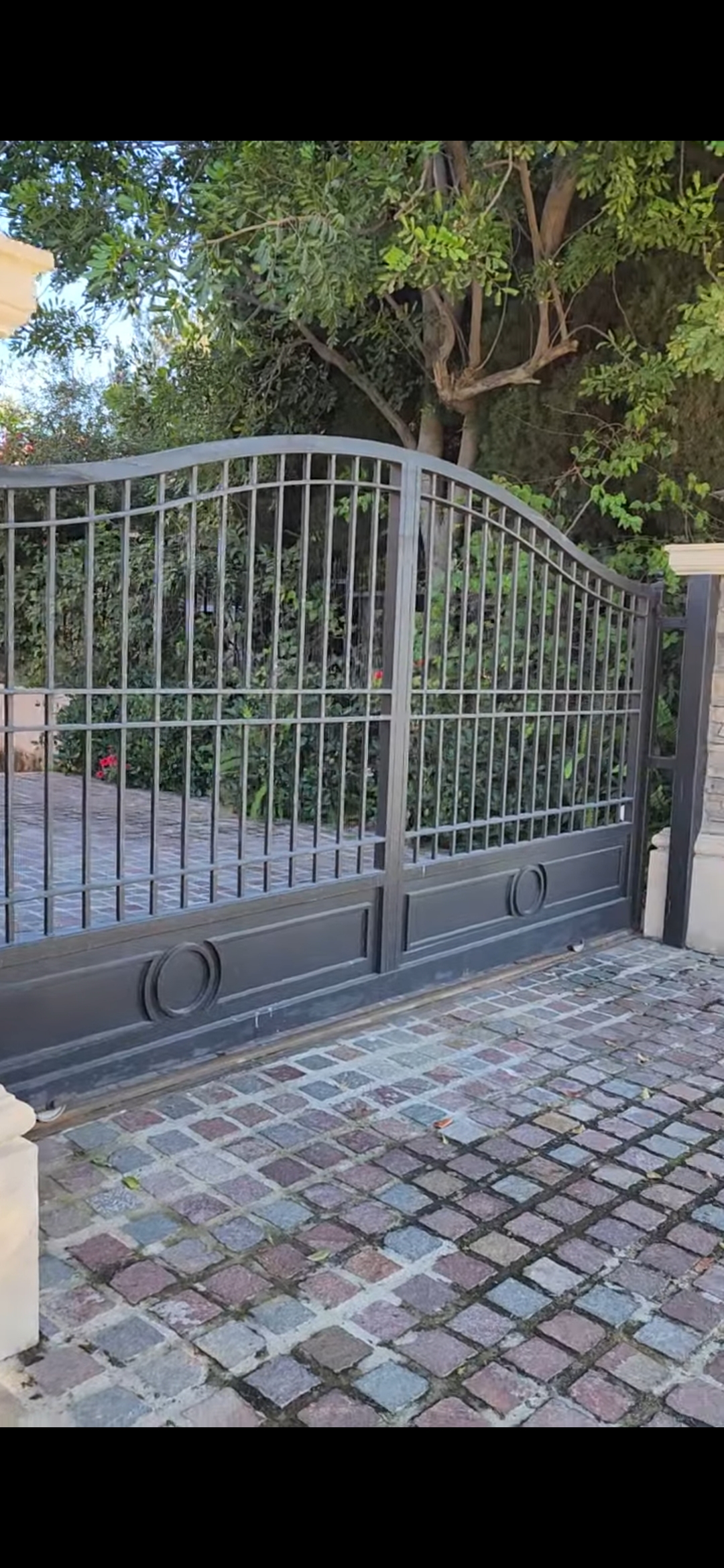 Security fence closeup cannabis Los Angeles