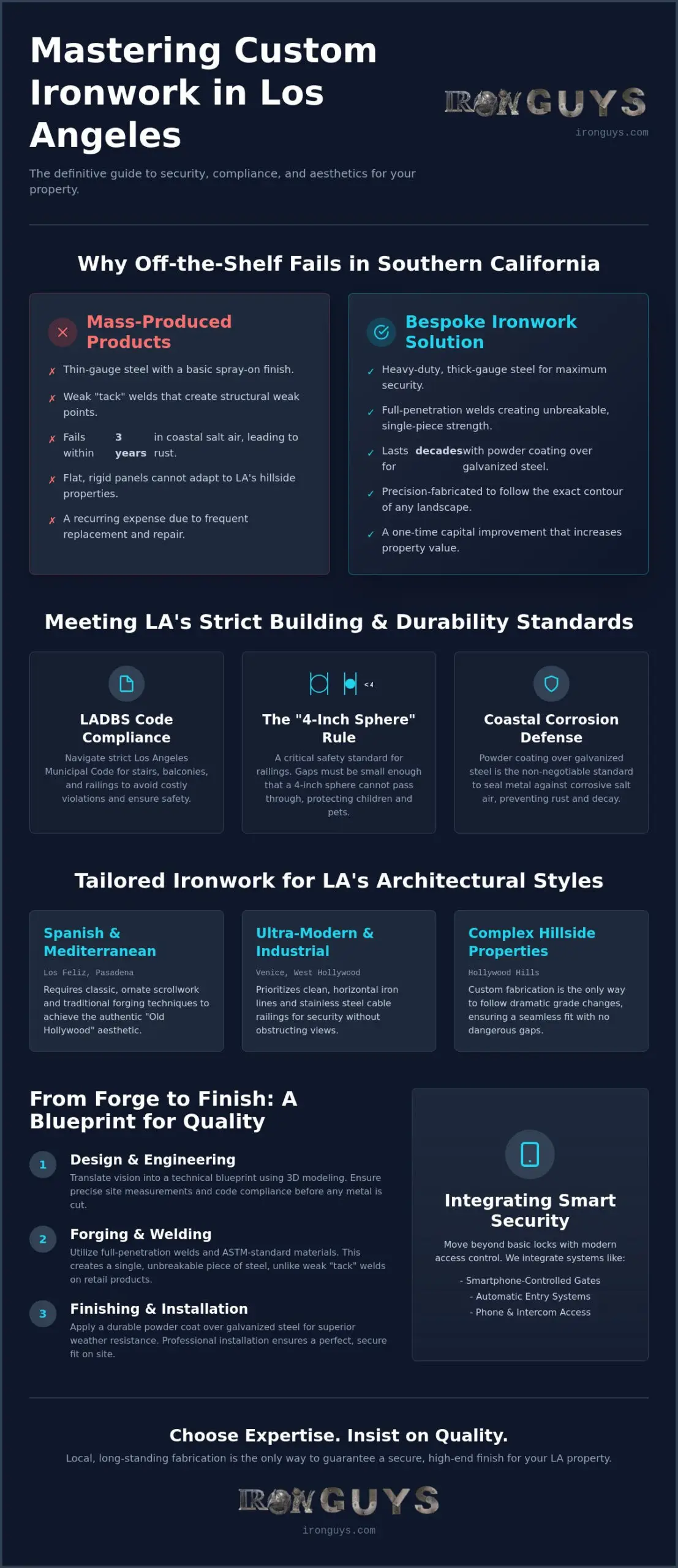 Custom Wrought Iron Fabrication in Los Angeles: The 2026 Property Owner’s Guide